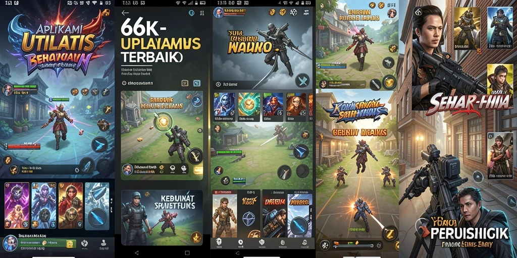 Screenshot aplikasi 66K yang menampilkan dashboard utilitas.
