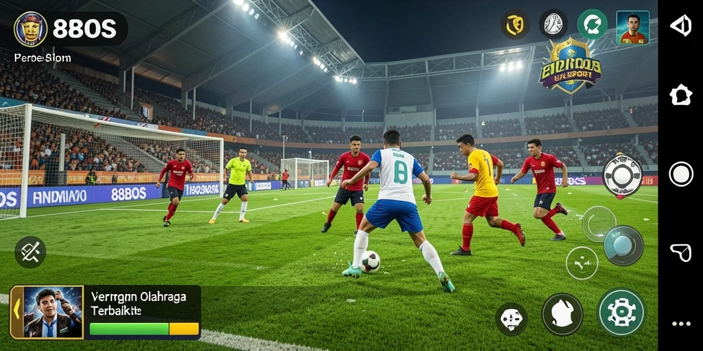 Tampilan gameplay menarik dari 88BOS yang menggambarkan olahraga kompetitif.