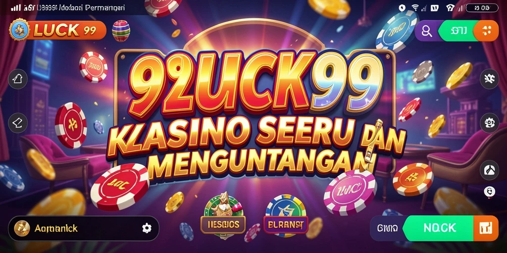 Screenshot utama dari <strong>99LUCK99</strong> menampilkan tampilan permainan Kasino yang menghibur.