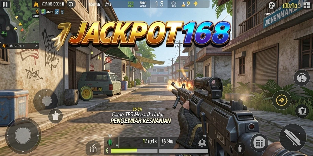 Screenshot menampilkan aksi intens di gameplay JACKPOT168.