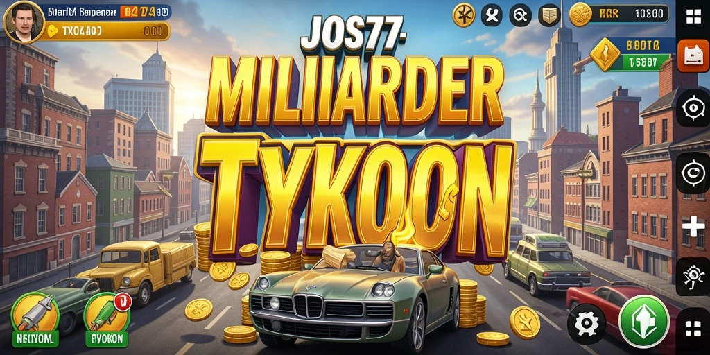 Screenshot gameplay JOS77 menampilkan pengelolaan bisnis yang dinamis.