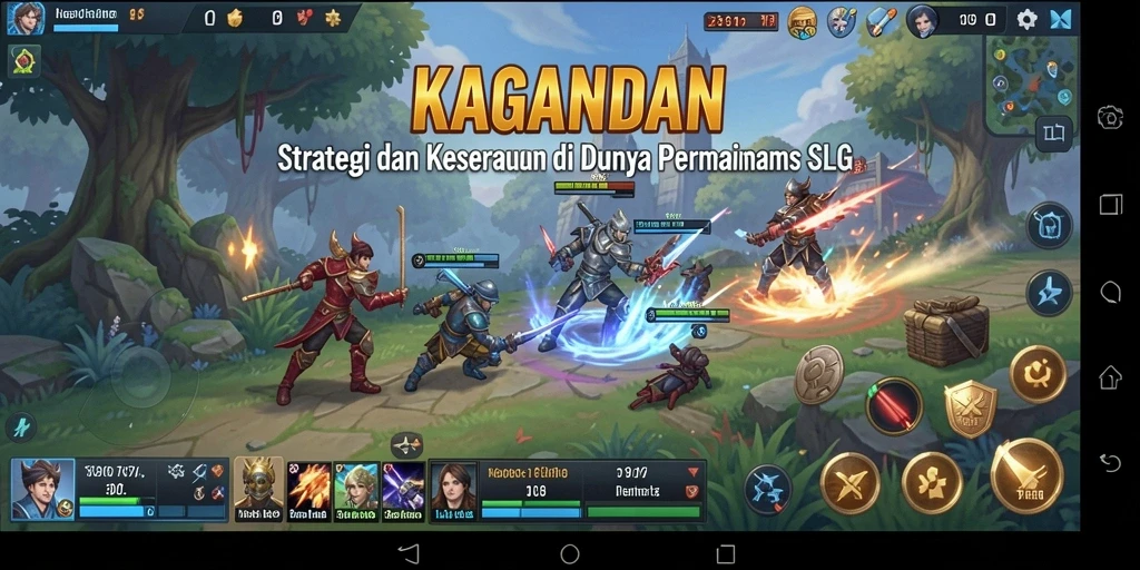 Screenshot gameplay KAGANDAN yang menunjukkan aksi pertempuran yang seru.