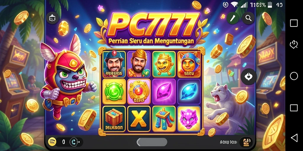 Tampilan gameplay PC777 yang menarik dengan efek visual yang menakjubkan.