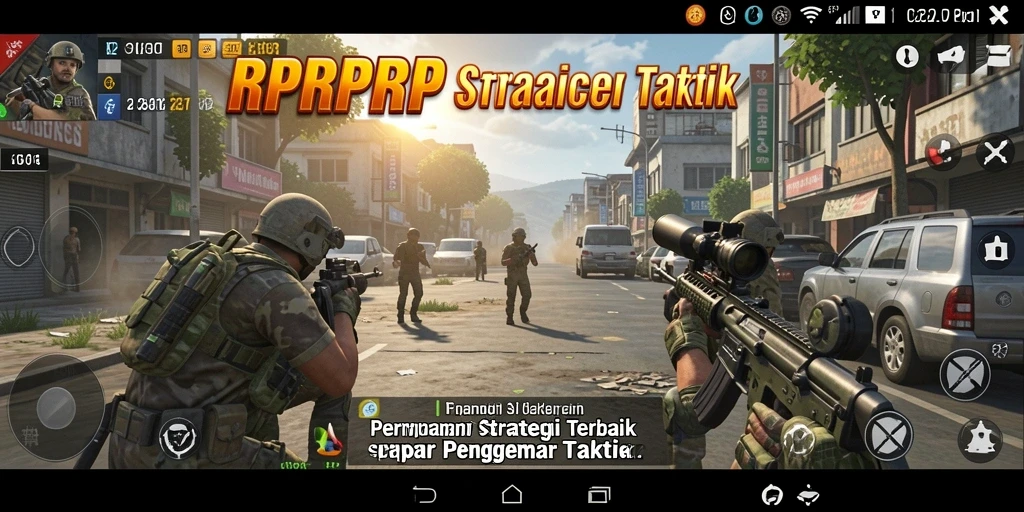 Gameplay RPRPRP menunjukkan pertempuran strategis yang mendebarkan.