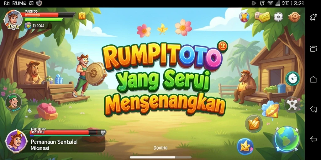 Screenshot gameplay RUMPITOTO menampilkan keseruan permainan santai.