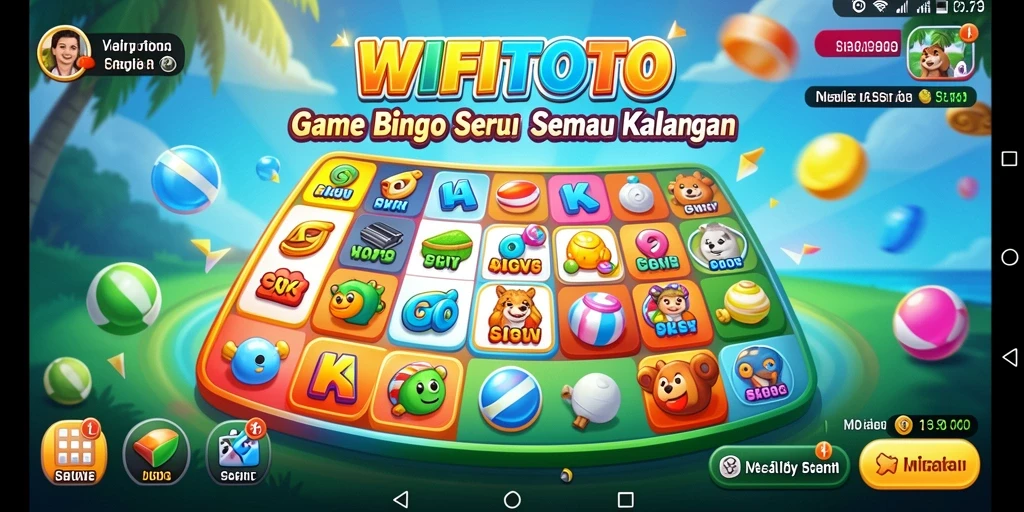 Tampilan gameplay WIFITOTO dengan suasana Bingo yang seru.